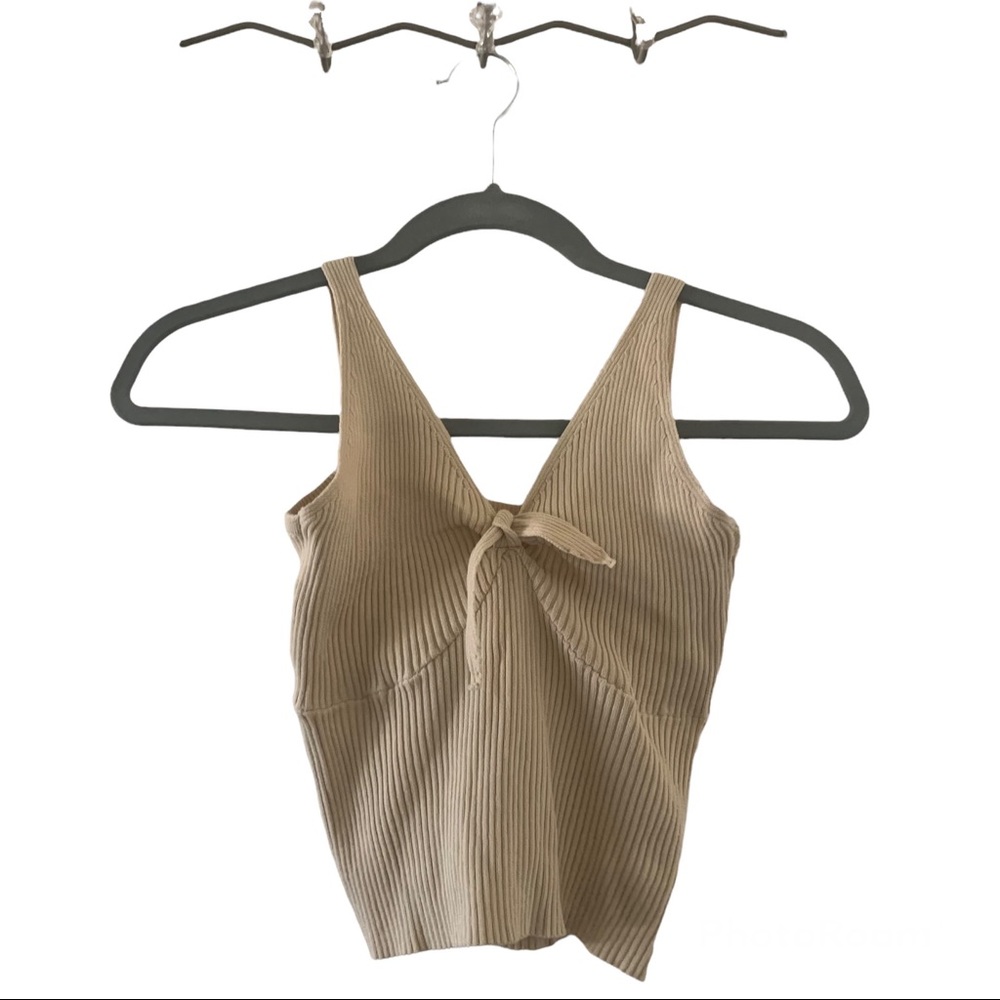 Cream Crop Top